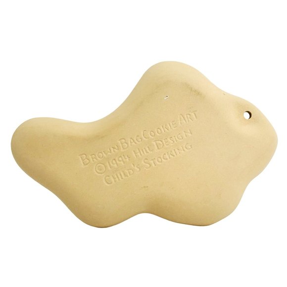 Brown Bag Cookie Art VTG Child's Stocking Mold Hill Design Ceramic 1994 - Picture 3 of 3